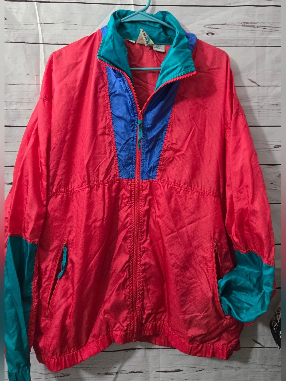 Vintage 80s SURF GEAR Windbreaker Jacket Large